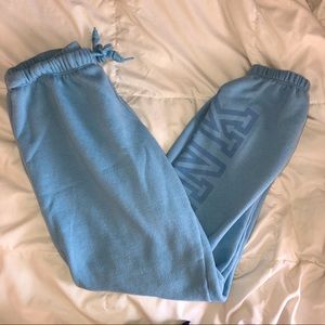 PINK blue sweatpants